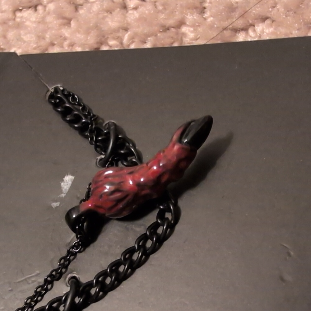 Jujutsu Kaisen Sukina Finger Black and Red Necklace NWT - Picture 6 of 6